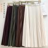 Long Skirt for Pleated Flared High Plus Relaxed Slimming Winter [POGCZMKK] Women, Skirt, Skirt, Stylish, Waist, Sizes, Fit, Effect, Elegant,
