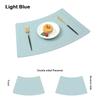 PU Leather Leather Placemat Modern Design Chinese Style Western Placemat Heat-insulating Oil Resistant Fan-shaped Placemat