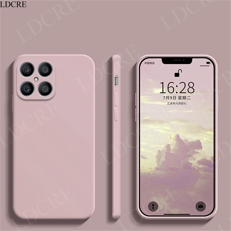 

Для Huawei Honor X8 чехол силиконовый мягкий TPU простой чехол Capa Fundas Shell защитный чехол Honor X8 X9A X8A X7A X6 X40 X9A X9B чехол For Honor X8 4G розовый