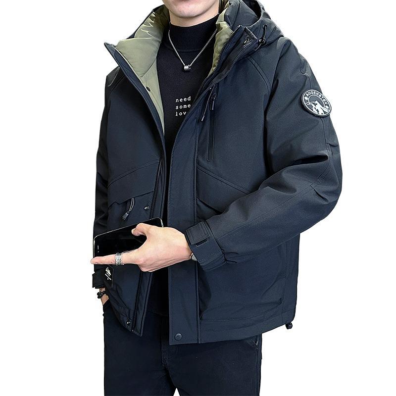 Tooling high-quality leisure outdoor sports charge jacket trendy brand warm down jacket men's clothing