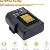 ZQ620 ZQ520 Printer Battery for QLN320 QLN220 ZQ510 ZQ521 QLN220HC ZR628 ZR638 ZR658 ZR668 ZQ610 ZQ500 ZQ510 QLN320HC 7.4V 3400 mAh
