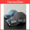 Classic Denim Baseball Cap With Embroidered Letters For Casual Summer Style