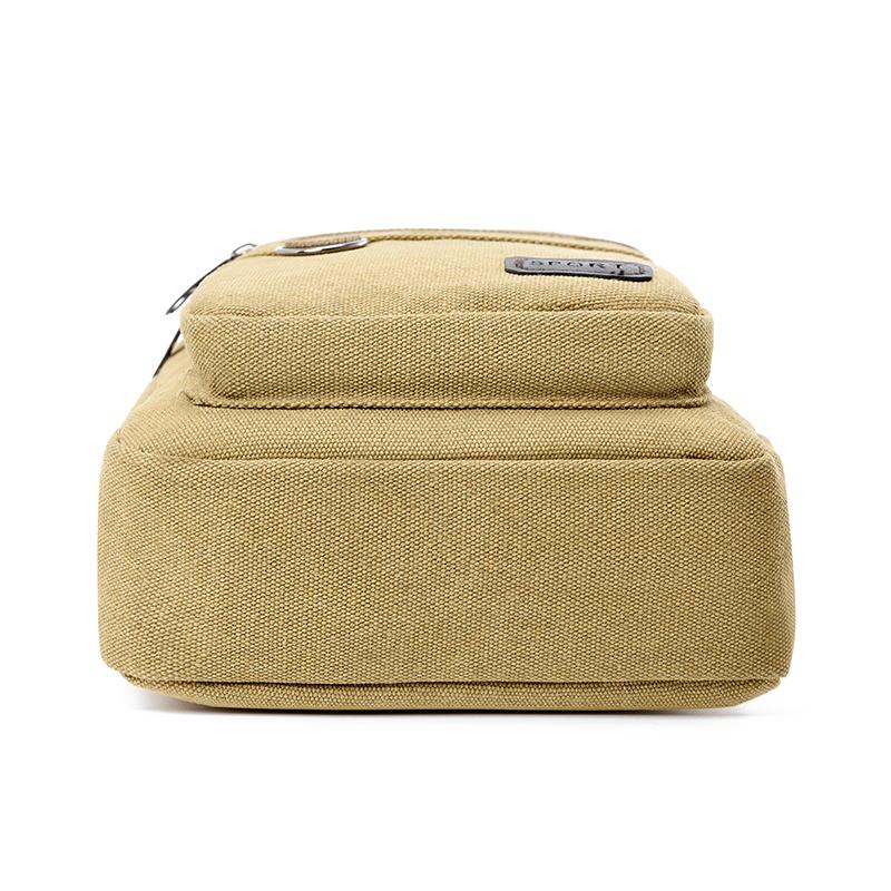 Solid Color Outdoor Travel Bag Men's Shoulder Bag Waterproof Wear-Resistant Large Capacity Crossbody Bag