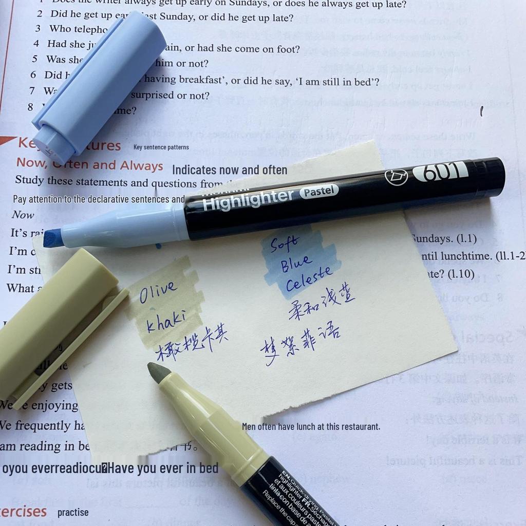 Morandi Textmarker - Elegante Neue Farben 601, Ideal für Schüler