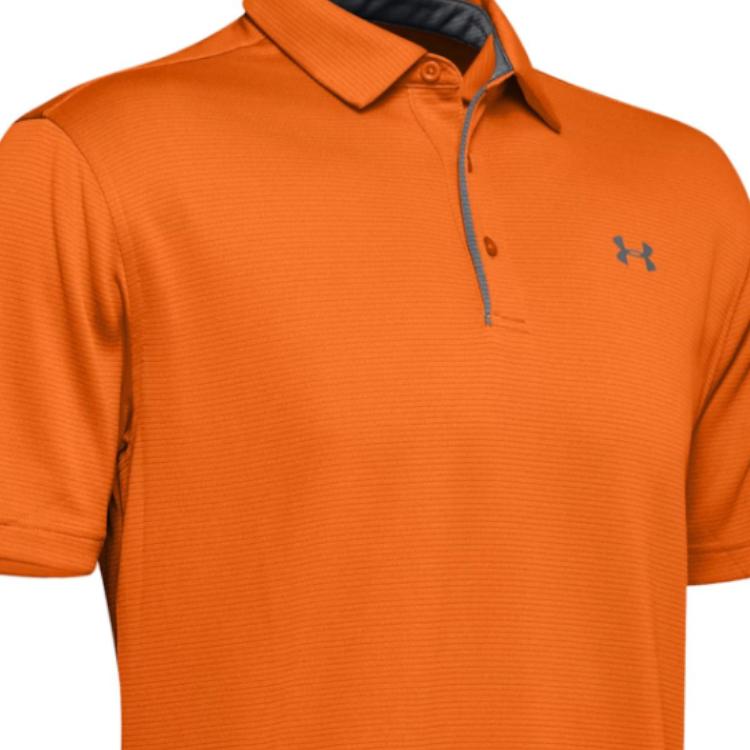 Under Armour Solid Color Polo Shirt Men tops Orange 1290140-800