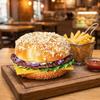 Soft PU Artificial Hamburger Realistic Fake Bread Creative Fake Hamburger  Dessert Shop