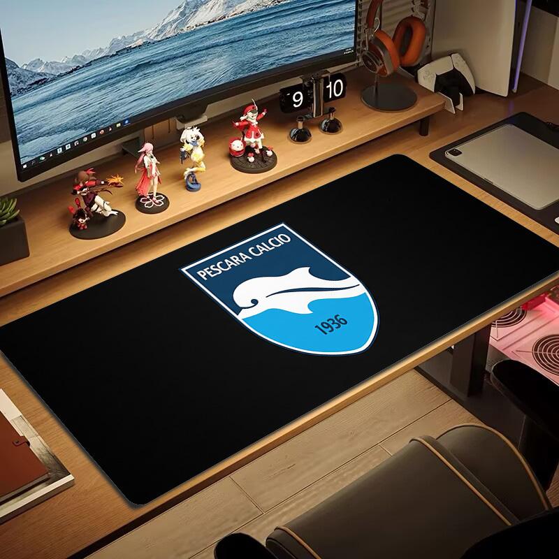 Pescara Calcio Color Mouse Pad Large Gaming Table Cushion Non-slip Laptop Tablet Big Mousepad XXL Mat Mini PC Playmat With Lock edge
