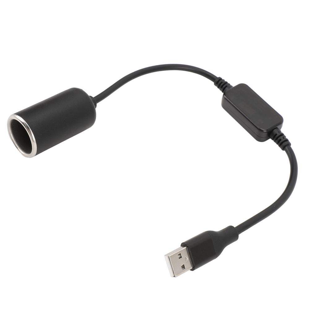 USB Male To 12V 8W Cigarette Lighter Socket Adapter Female Converter Power Cable for Driving Recorder Dash Cam GPS Car