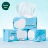 Large Pack Disposable Cotton Face Towels - Soft, Removable, Wet/Dry Dual Use, 20x20cm, for Cleansing