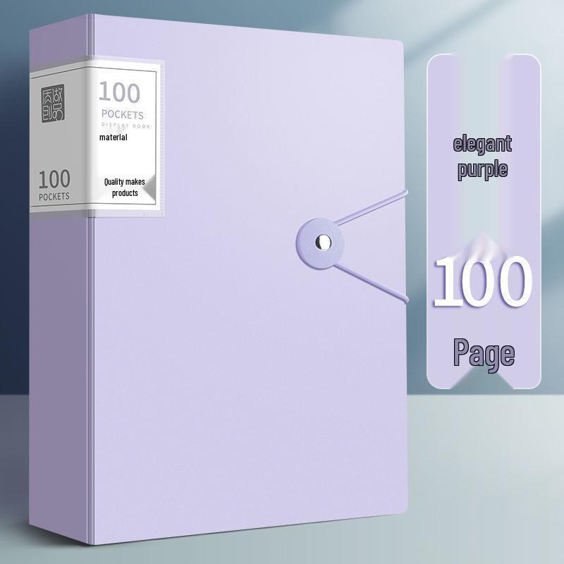Transparent A4 Document Folder with Insert Pages for Office, Meetings, Contracts, Student Papers, and Certificates