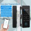 New Electronic Digital Lock Glass Door Fingerprint Lock Password Lock Smart Phone Attendance Lock Bluetooth