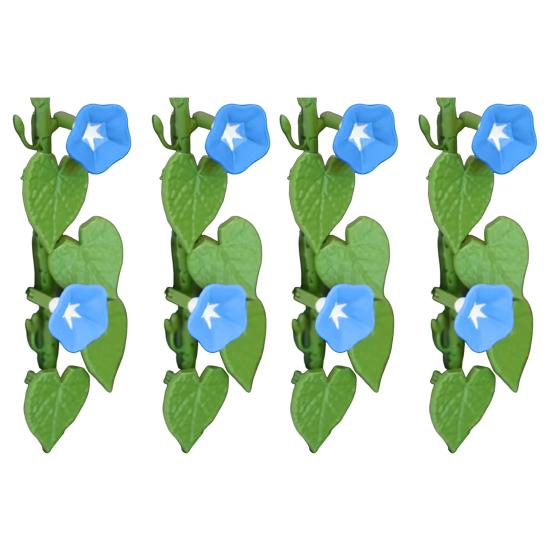 

Магнит на холодильник Glory с подвижными стеблями, в виде виноградной лозы, цветов и растений, магнит на холодильник для дома 4pcs синий