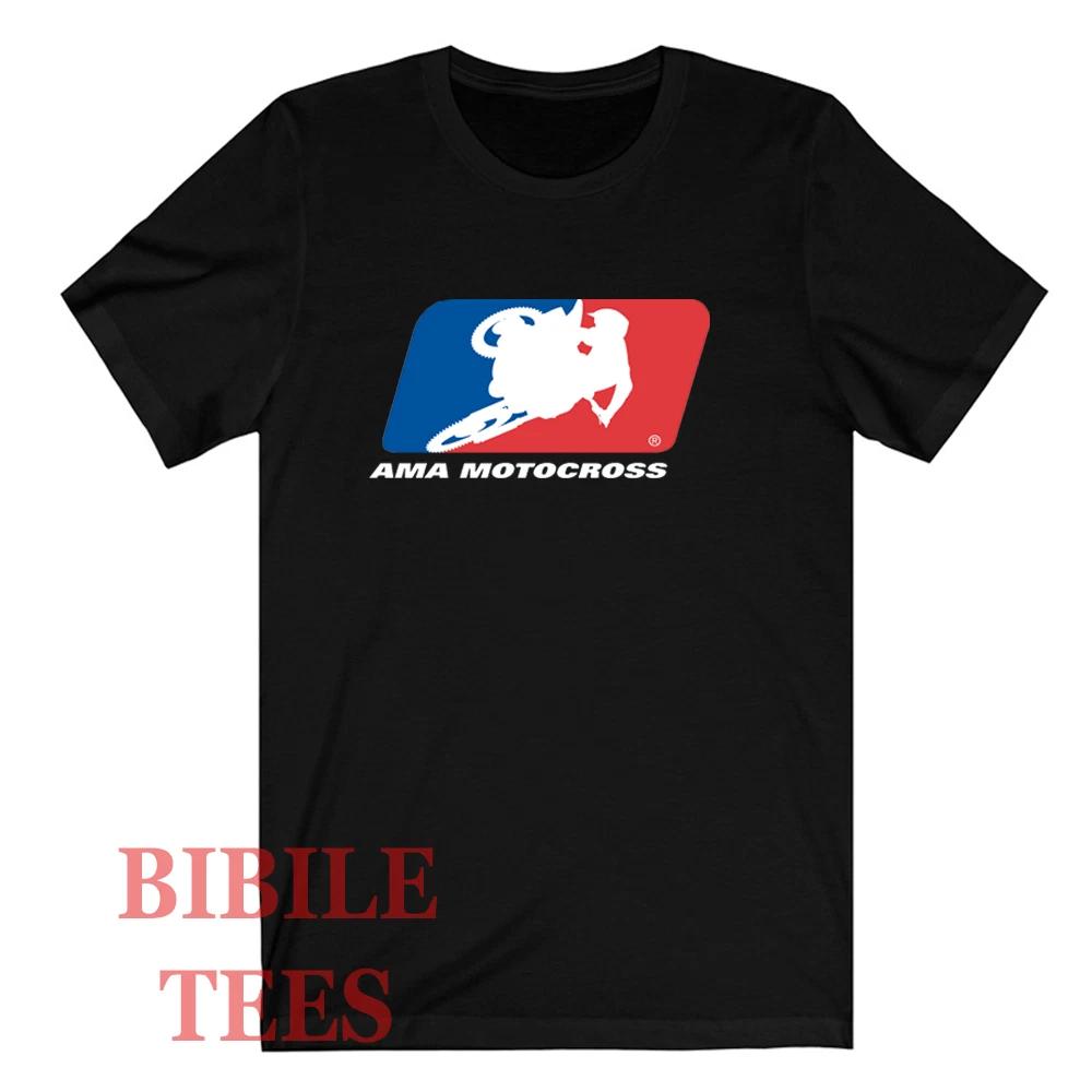 AMA Motocross Men s Black Size S to 5XL 4XL