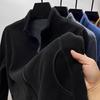Ao-Fleece Sweatshirt Cardigan Men's Stand Collar Fleece Autumn and Winter Men's Warm Fleece Jacket Thickened