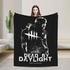 Dead by Daylight Blankets Fleece Print Horror Killers Game Lightweight Thin Throw Blanket for Home Travel Plush Thin Quilt
