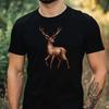 T-Shirt Herren Hirsch Motiv Baumwolle Größe XS bis 5XL