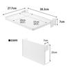 Yamazaki Sink Door Folding Shelf White W38.3xD27.7xH7cm Tower 10519