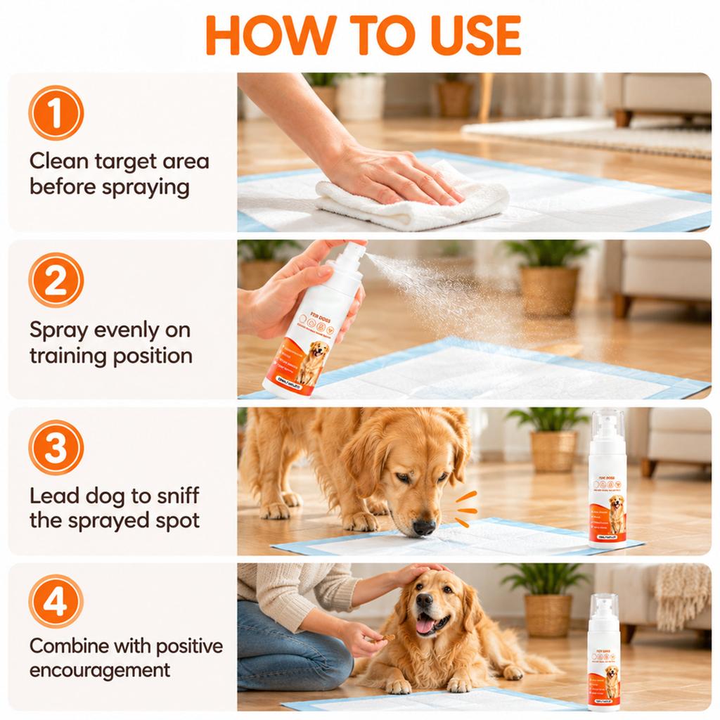 Indoor Puppy Positioning Spray, Aid for Canine House Breaking, Guide Dogs to Use Designated Restroom Spots at Home