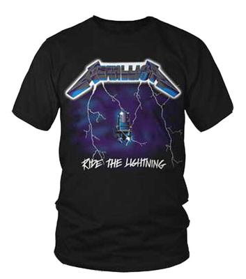 METALLICA Ride The Lightning T-SHIRT S-M-L-XL-2XL Neuf Officiel