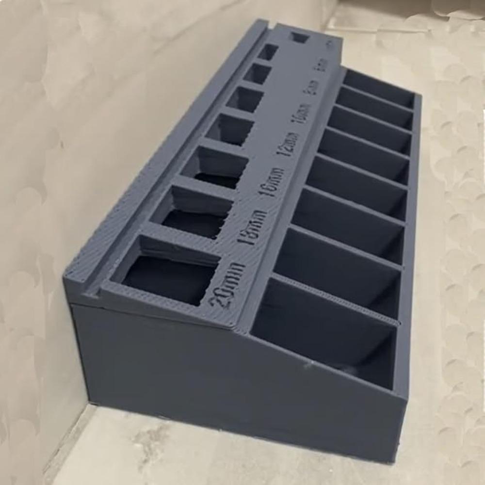 Practical Screw Length Sorter Tray With 7 Measuring Slots Screw Toolbox Organizer  Small Hardware