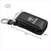 Car Key Bag Zipper Case Anti-Theft Key Fob Pouch Leather Emblem Keychain Zipper for Toyota GR GTR GAZOO Racing Logo Auris Pruis RAV4 CHR Corolla CAMRY