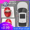 2026 Hot For Volkswagen VW 4 PCS/Set Fashion Stainless Steel Car Covers Door Lock Protecting Cover For Volkswagen VW Golf Tiguan