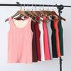 Women Thermal Vest Velvet Cotton Comfortable Underwear Ribbed Winter Warmer Clothing Clothes Thickened Casual Basic Top
