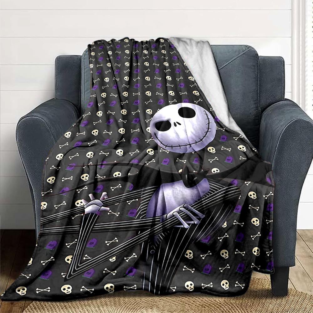 Nightmare Before Christmas Blanket Soft Throw Blanket For Home Bedroom Bed Sofa Travel Office Solid Christmas Blanket