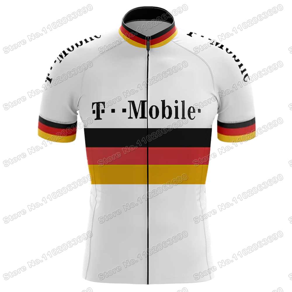 Retro Team T Radtrikot Set Herren Vintage Radbekleidung Sommer Klassisch Rennrad T-Shirts Anzug Fahrrad Trägerhosen
