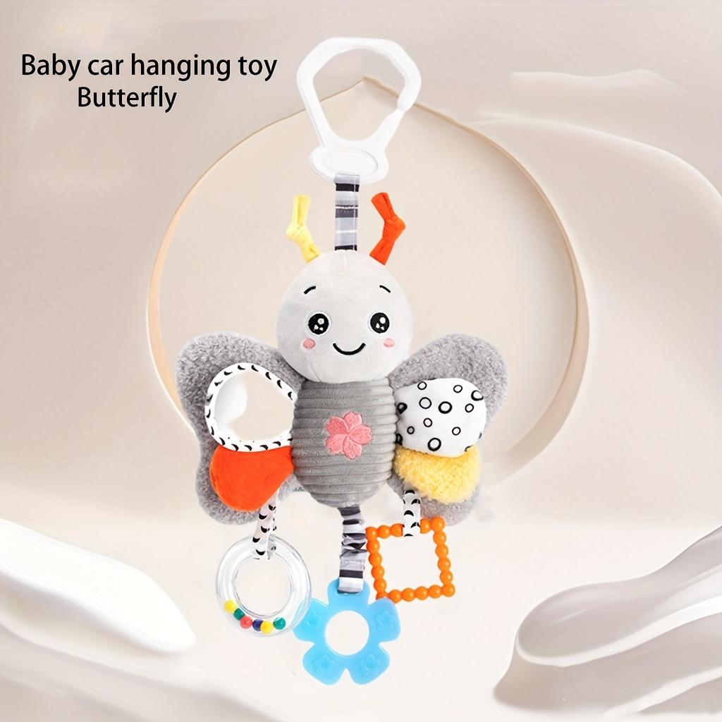 New Fun Kids Toys Rabbit Butterfly Parrot Penguin Car Hanging Toy Rattle Educational Holiday Celebration Gift for Thanksgiving, Christmas,Birthday