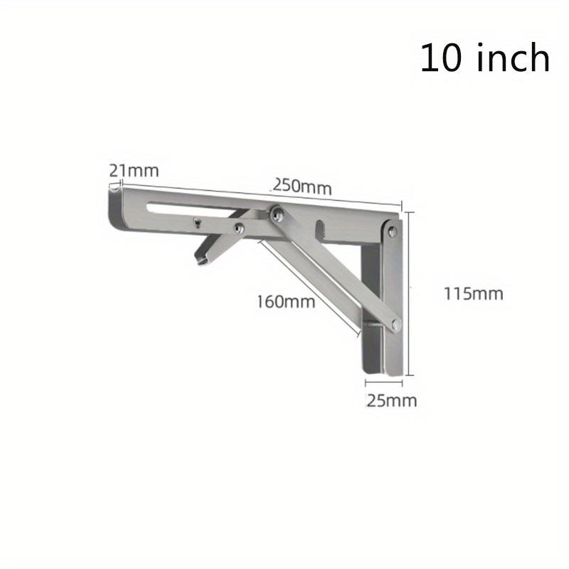 8/10/12/14 Inch Heavy Duty Stainless Steel Folding Bracket Adjustable Wall Mount Table Desk Furniture Support 1 Pack