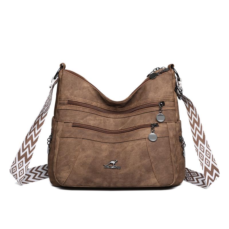 Women's Bag Fashion Mother Bag Retro Soft Leather Large Capacity Crossbody Bag