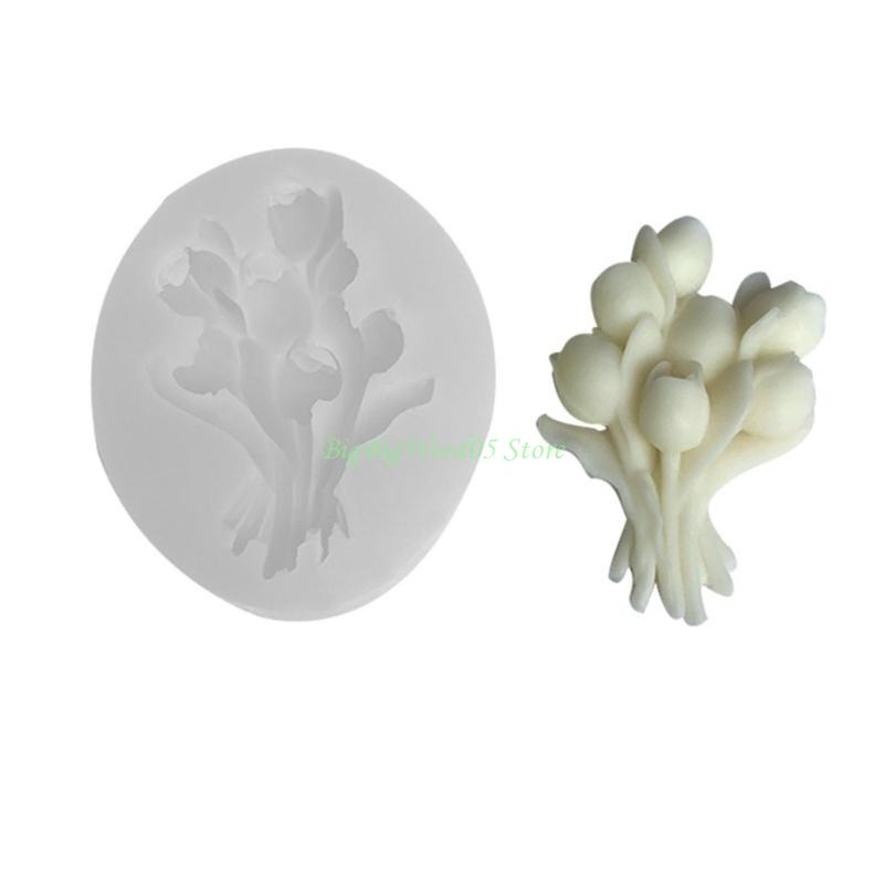 24TE Various Flower Shaped Fondant Cake Decorating Silicone Mold Pastry Chocolate Mould Candy Ice Cream Mold DIY Baking Tool