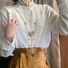 {Summer2} Hanfu Tassels Necklace Long Chain Vintage Chinese Necklace Tang Ming Dynasty Hanfu Pendant Necklace For Women Girl