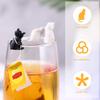 6pcs Wine Glass Markers Silicone Cat Drink Cup Charms Tags Glass Cup Sign for Wedding Party Decorations Champagne Cocktail Glass
