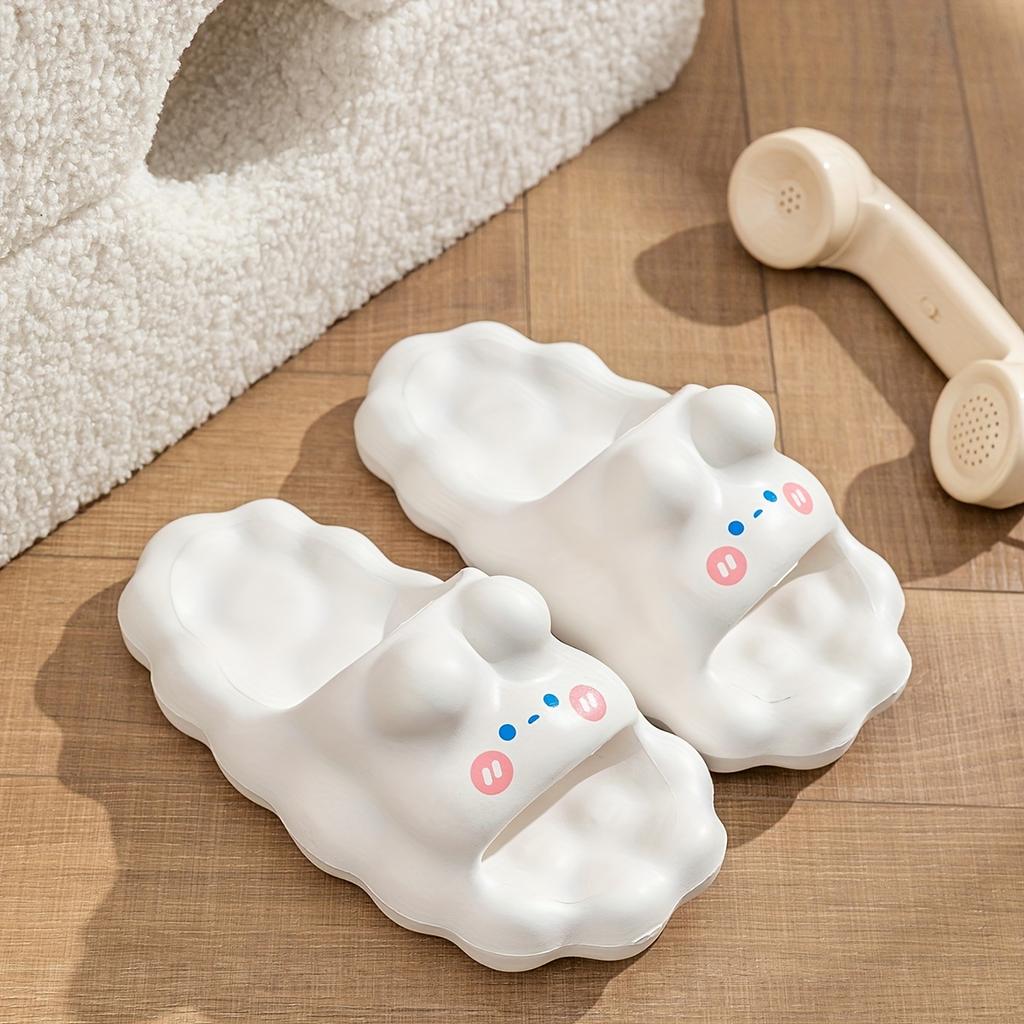 Cute Girl's Heart Cloud Slippers, Anti-Slip, Trendy for Bathrooms, Shower, Home, Outdoor, Couples, Men & Women, Summer
