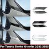 For Toyota Sienta 10 Seris    ABS Carbonfiber Car Front Door Window Triangle A Colum Cover  A-pillar Decorative Strip