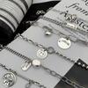 Heavy-Duty 925 Sterling Silver Retro Disc Bracelet In Trendy Fashion Style