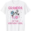 Grandpa Of The Birthday Girl Panda Bear Party Family T-Shirt