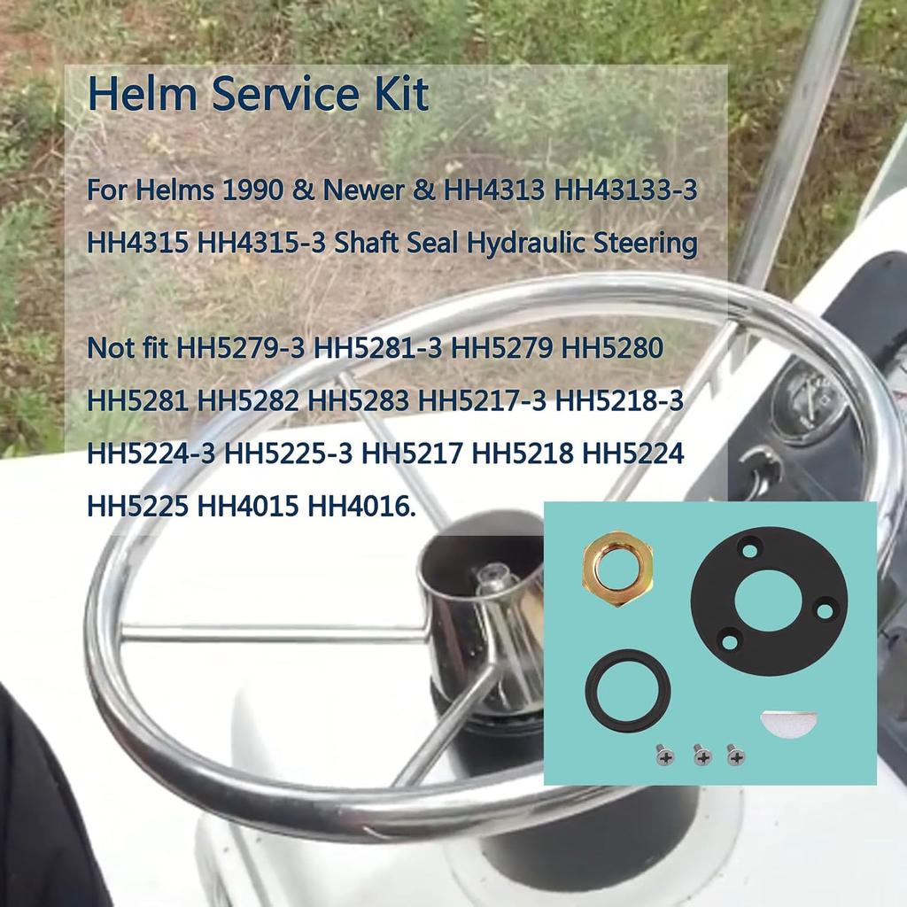 HP6032 Hydraulic Helm Seal Service Kit for Seastar HH5741 HH5742 HH5261 HH5262 HH5271 HH5272 HH5273 HH5770 HH5774 HH5291,Baystar HH4314 HH4513 HH4514