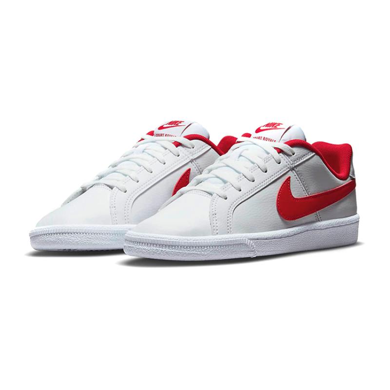 Nike Court Royale Low-Top Sneakers White/Red GS Sneakers 833535-101