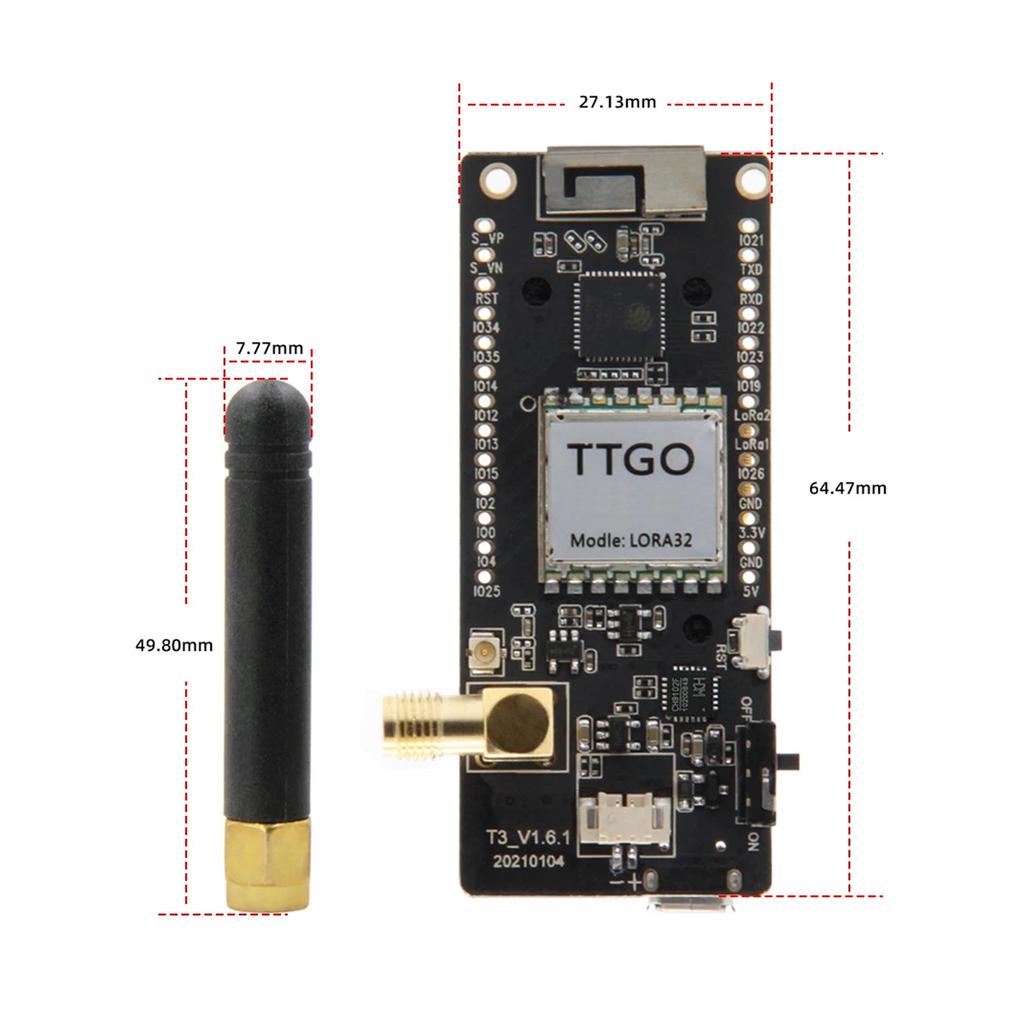 Lilygo Lora32 433Mhz Oled Wifi Bluetooth