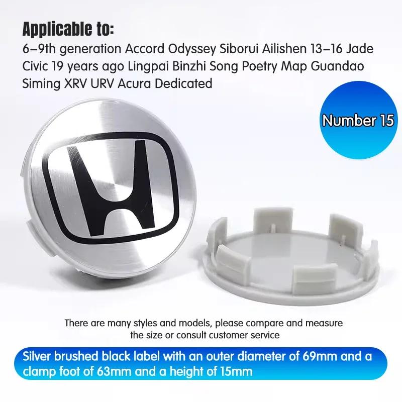 

56mm 62MM 68MM Car Wheel Center Hup Caps Wheel Cover For Honda Fit Jazz GK5 Civic Type-R CRV Accord Insight Spirior City HRV XRV