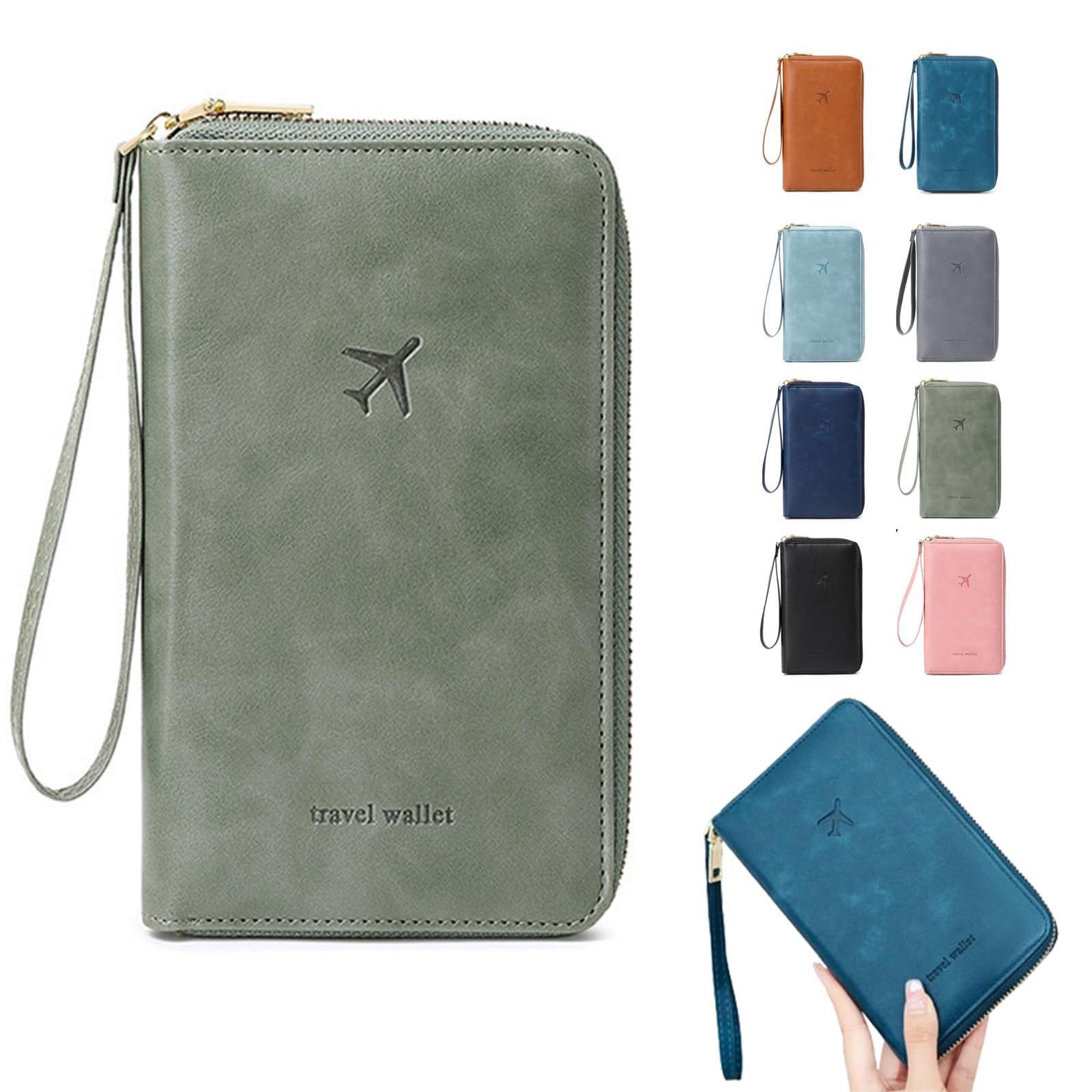 

Держатель для паспорта, Многофункциональный кошелек для паспорта, Дорожный кошелек для мужчин и женщин, Сумка для хранения ID-карт, Защитная обложка для дорожного кошелька One Size