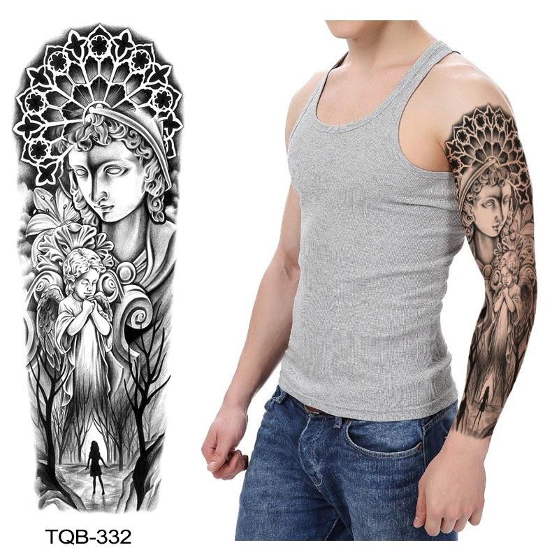 Emmy Full Arm Big Flower Arm Big Pattern Tattoo Sticker Set Water Transfer Disposable Tattoo