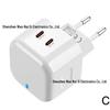 Double C 40W Dual PD Multi-Functional Fast Charger with UK/EU/US Plug