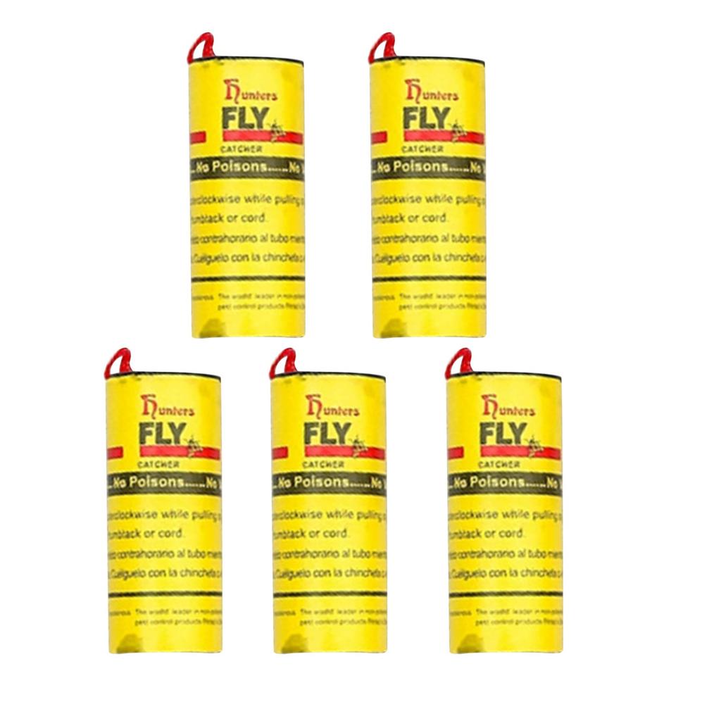 Sticky Fly Strips Catcher Ribbon Paper Strip For Kitchen Garden
