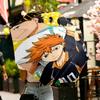 Haikyu Print Umbrella Automatic Opening/ Closing - Portable Foldable Design - Daily Use for Travel/Outdoor - Gift for Birthday