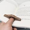 Wooden Thumb Book Holder Ergonomic One-Handed Page Clip for Reading Solid Wood Finger Ring Portable Desktop Reading Gadget Unique Gift for Book Lovers