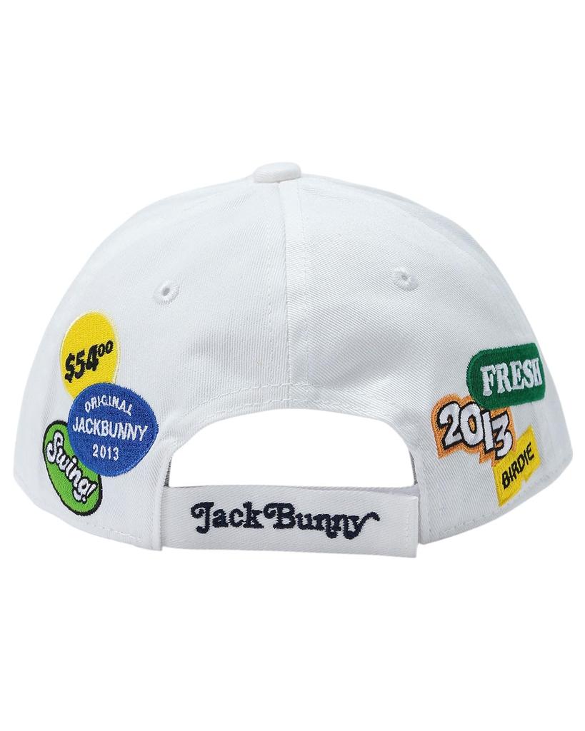 [Jack Bunny] Unisex Cap (Twill, Size Adjustable)  Golf Hat  262-5187301 030White FR